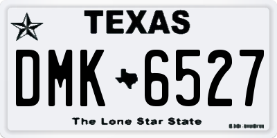 TX license plate DMK6527