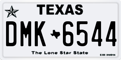 TX license plate DMK6544