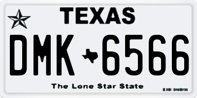 TX license plate DMK6566