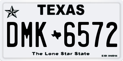 TX license plate DMK6572