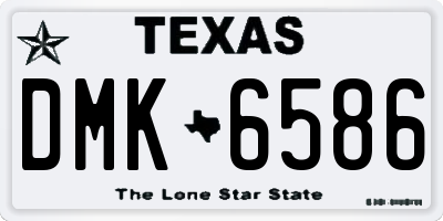 TX license plate DMK6586
