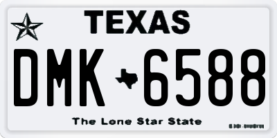 TX license plate DMK6588