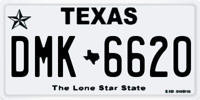 TX license plate DMK6620