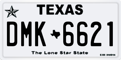 TX license plate DMK6621