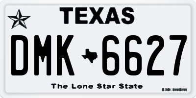 TX license plate DMK6627