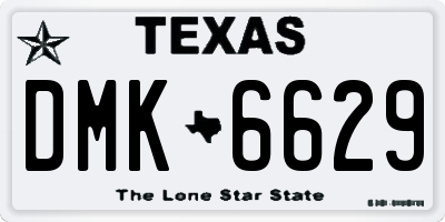 TX license plate DMK6629