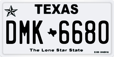 TX license plate DMK6680