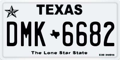 TX license plate DMK6682