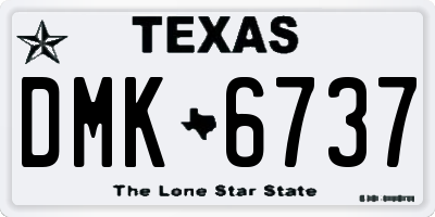 TX license plate DMK6737