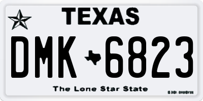 TX license plate DMK6823