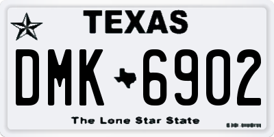 TX license plate DMK6902