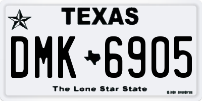 TX license plate DMK6905