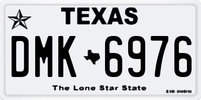 TX license plate DMK6976