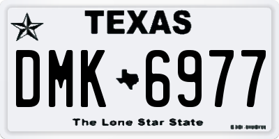 TX license plate DMK6977
