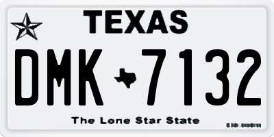 TX license plate DMK7132