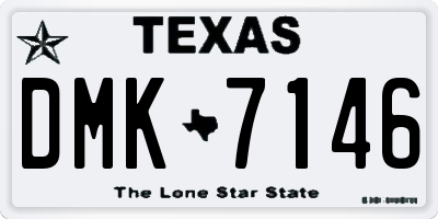 TX license plate DMK7146