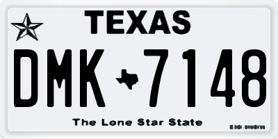 TX license plate DMK7148