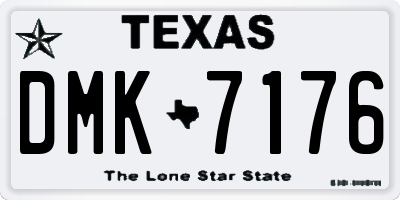 TX license plate DMK7176