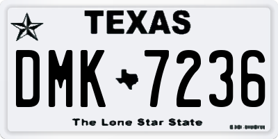 TX license plate DMK7236