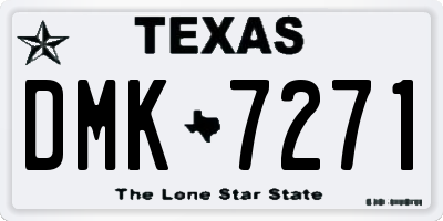 TX license plate DMK7271