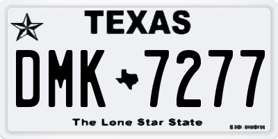 TX license plate DMK7277