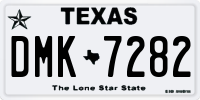 TX license plate DMK7282
