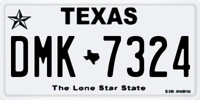 TX license plate DMK7324