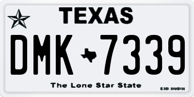 TX license plate DMK7339
