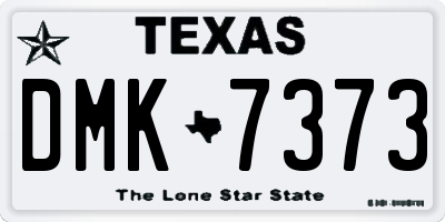 TX license plate DMK7373