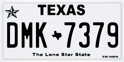 TX license plate DMK7379