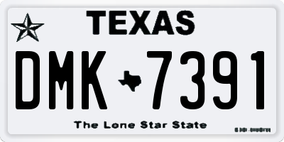 TX license plate DMK7391