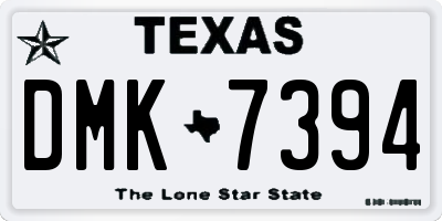 TX license plate DMK7394