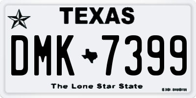 TX license plate DMK7399