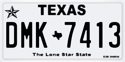TX license plate DMK7413