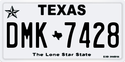 TX license plate DMK7428
