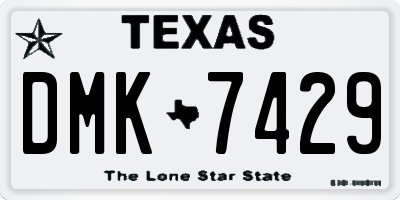 TX license plate DMK7429