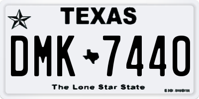 TX license plate DMK7440