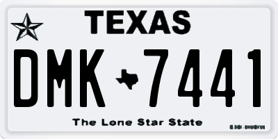 TX license plate DMK7441