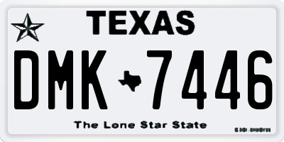 TX license plate DMK7446