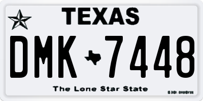 TX license plate DMK7448