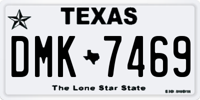 TX license plate DMK7469