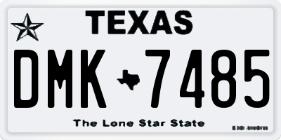 TX license plate DMK7485