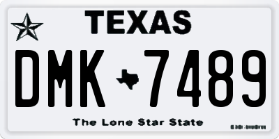 TX license plate DMK7489