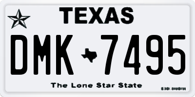 TX license plate DMK7495