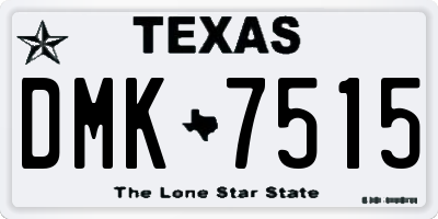 TX license plate DMK7515