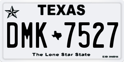 TX license plate DMK7527