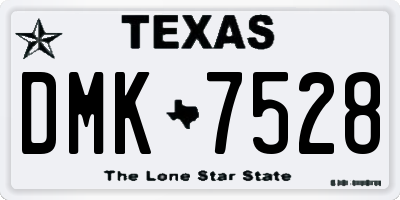 TX license plate DMK7528