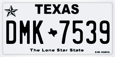 TX license plate DMK7539