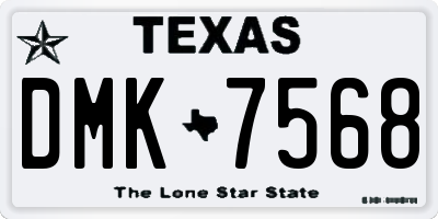 TX license plate DMK7568