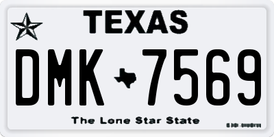 TX license plate DMK7569